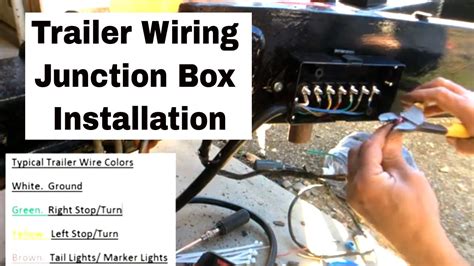 rv ac junction box|utility trailer wiring junction box.